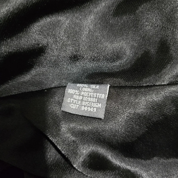 Vintage Donna Ricco 100% Silk Black Floral Print Mini Halter Dress, Lined, EUC! - Picture 11 of 11